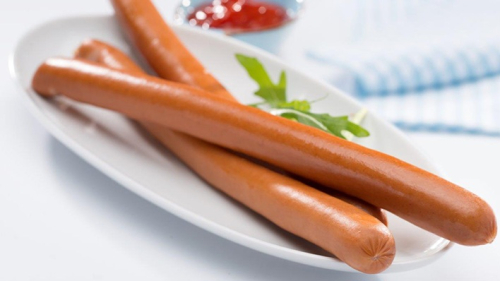 Salchicha alemana tipo Bockwurst
