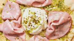 Pizza premium Mortadella & Burrata